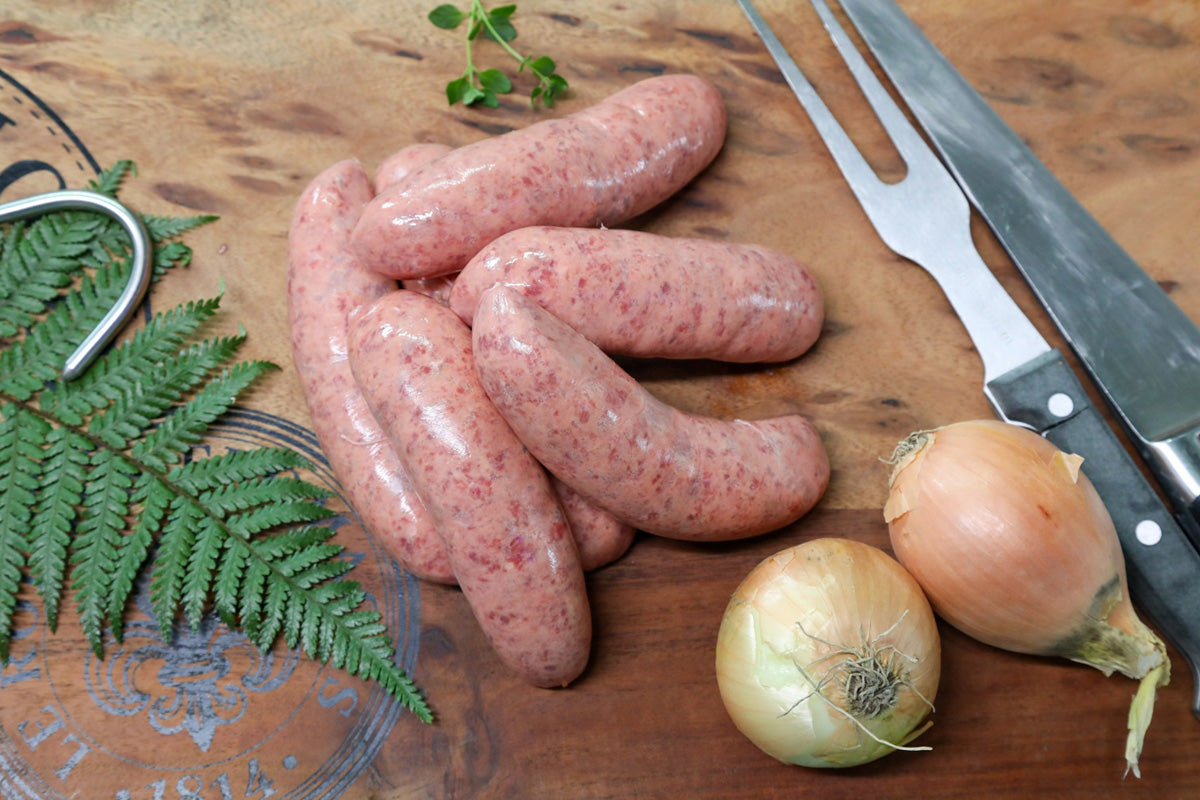 Thomsons Gourmet Steak n Onion Sausages 500gm