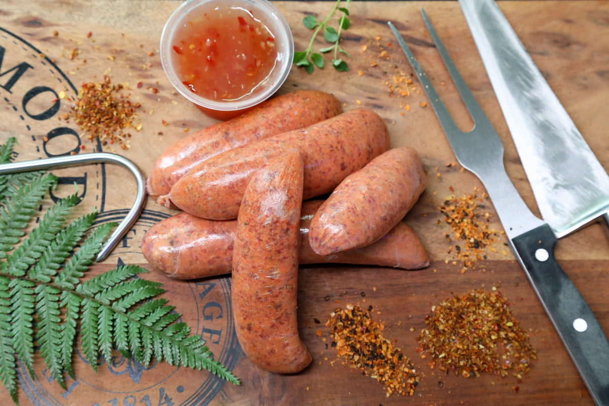 Thomsons Gourmet Texan Chilli Sausages 500gm